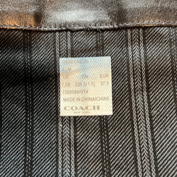 Coach boots - black size 7.5B - Picture 12 of 16